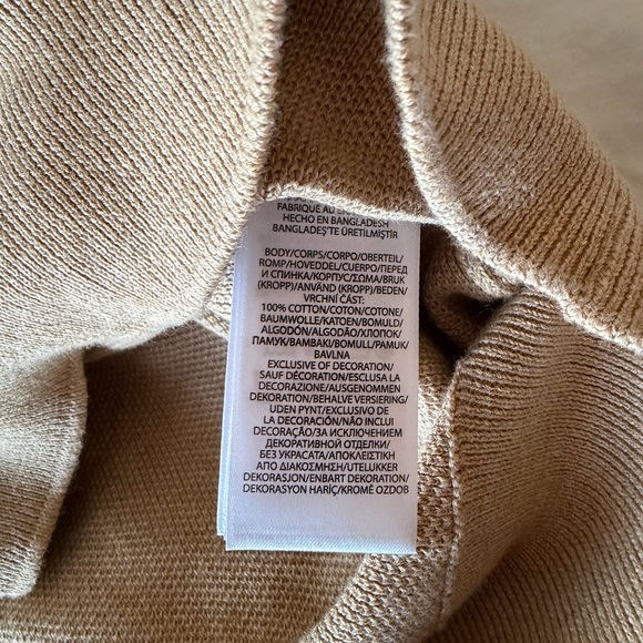Polo Ralph Lauren Tan Zip-Up Sweater - Picture 4 of 4